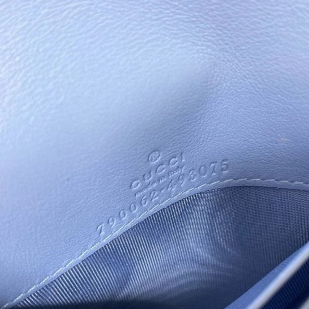 GUCCI Double G medium wallet 790062 Light Pink Dark Brown Multi Leather PVC - - Picture 5 of 10